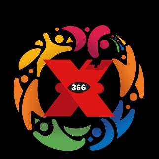 Logotipo de X 366